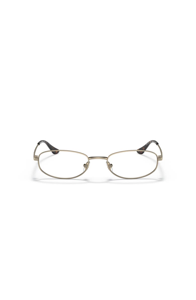 Brooks Brothers 52mm Oval optical glasses, Alternate, color, Gold
