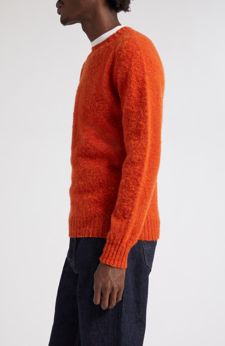 Drake's Brushed Wool Crewneck Sweater, Alternate, color, 