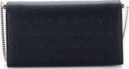 Pre-Owned Bvlgari Logo Infinitum Chain Wallet Embossed Leather