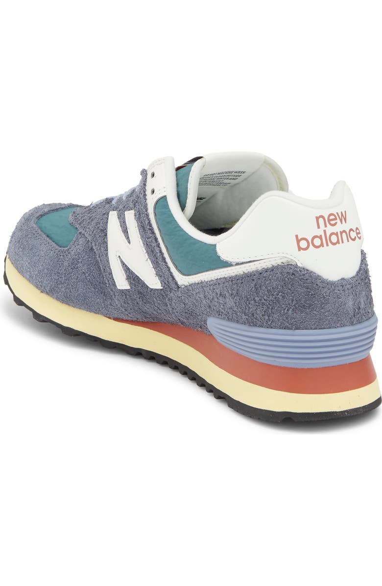 New Balance Gender Inclusive 574 Sneaker, Alternate, color, Dark Arctic Grey/ Sea Salt