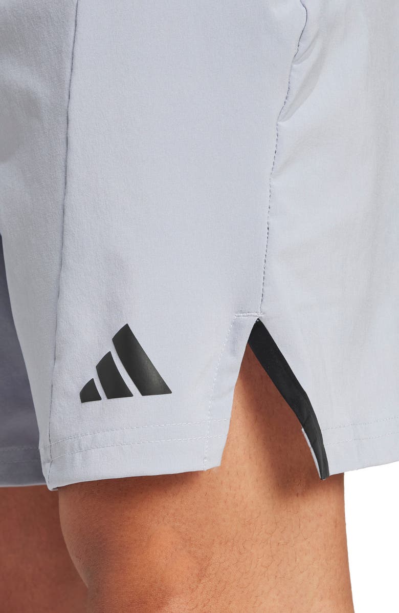 adidas Designed for Training 7-Inch Shorts, Alternate, color, Halo Silver
