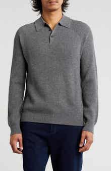 Amicale Rib Cashmere Polo Sweater