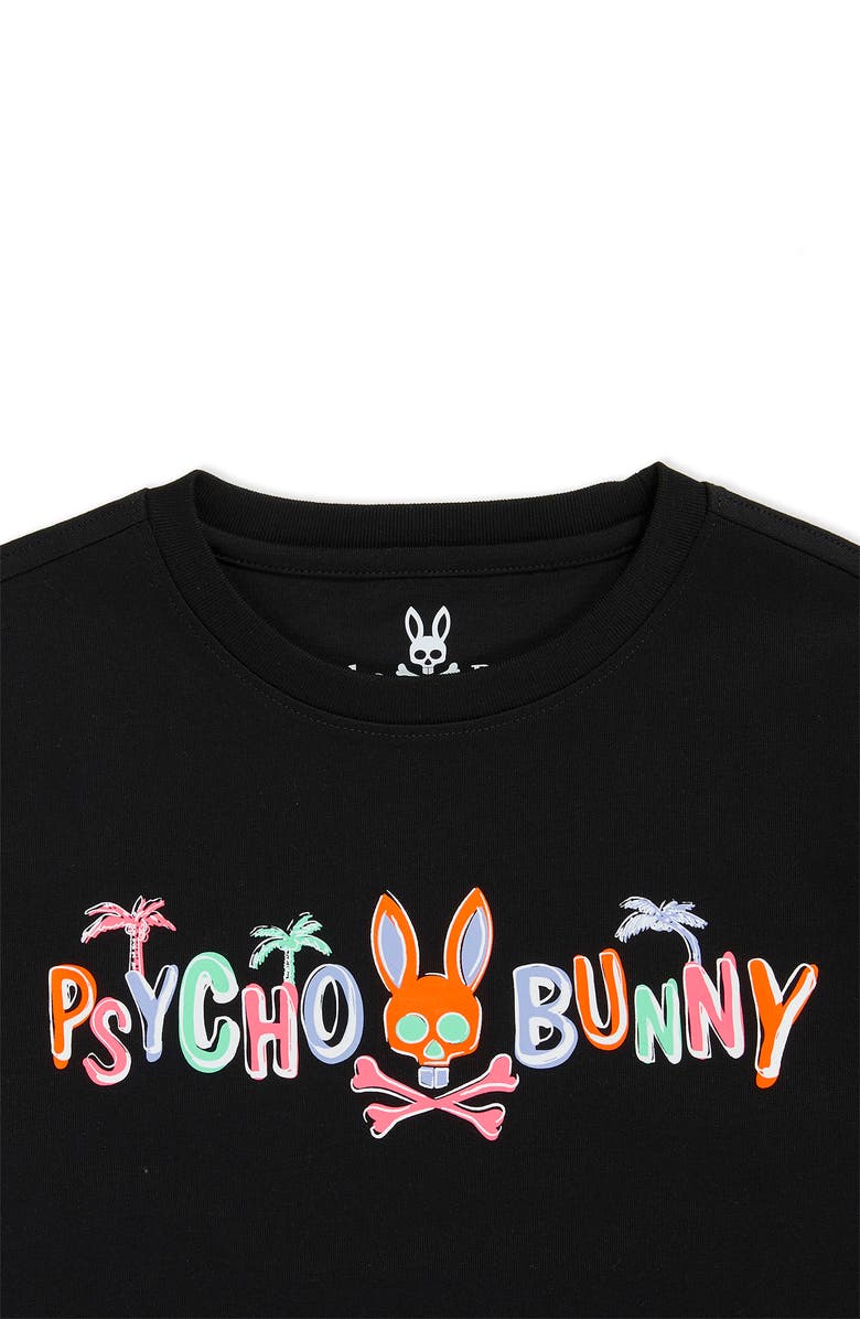 Psycho Bunny Kids' Jackson Hand Drawn Cotton Graphic Tee, Alternate, color, 