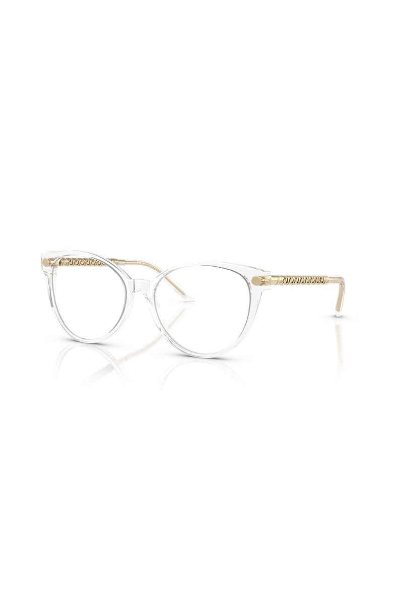Versace 52mm Cat Eye optical glasses, Main, color, Transparent