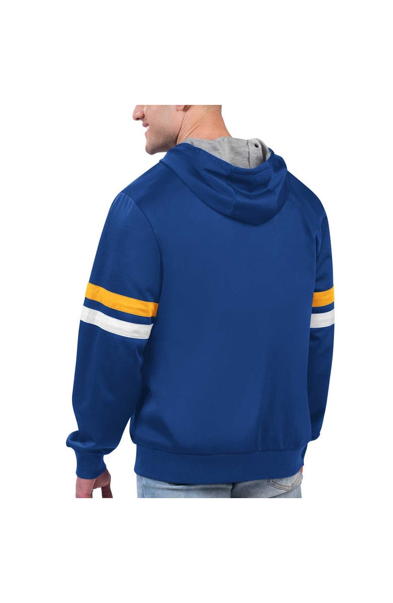 G-III SPORTS BY CARL BANKS Men's G-III Sports by Carl Banks Royal Golden State Warriors Contender Full-Zip Hoodie Jacket, Alternate, color, 