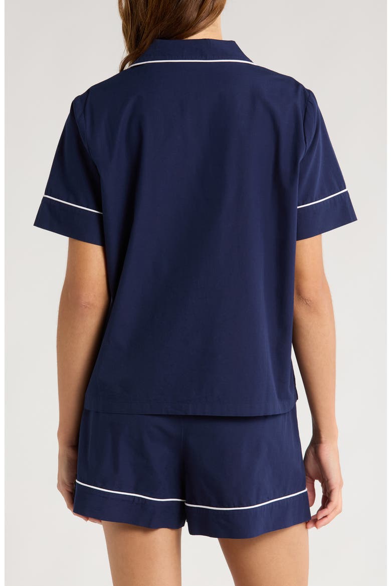 Classic Short Cotton Pajamas, Alternate, color, NAVY PEACOAT