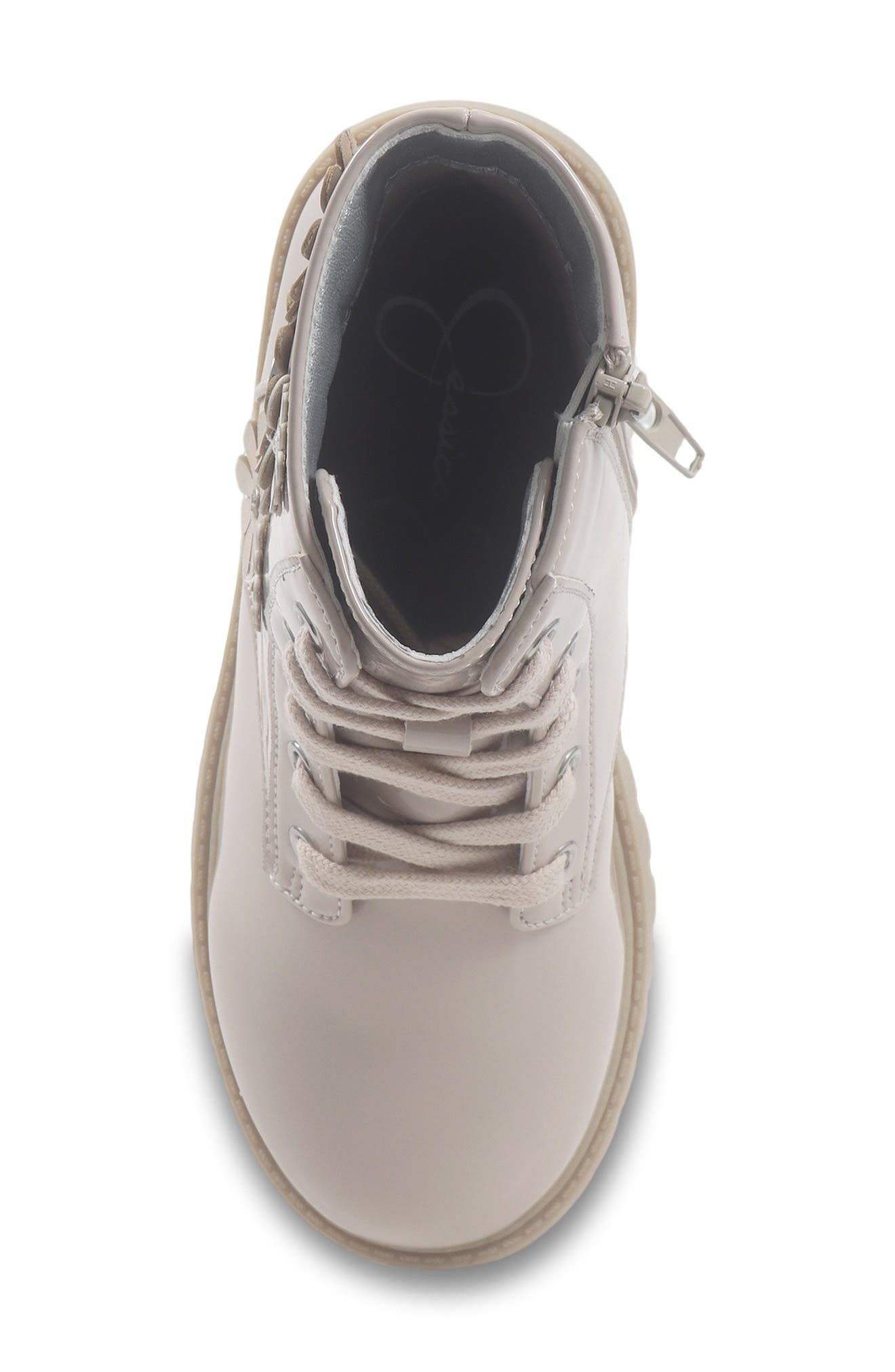 Kids' Daria Shay Flower Boot, Alternate, color, CREAM