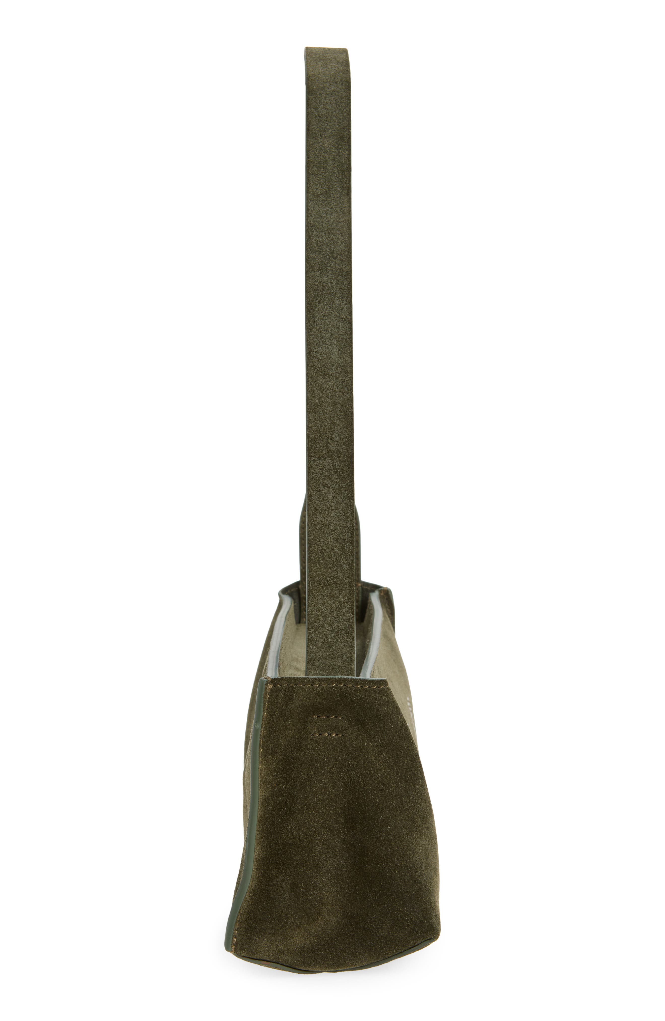 Museo Pochette Suede Hobo Bag, Alternate, color, OLIVE