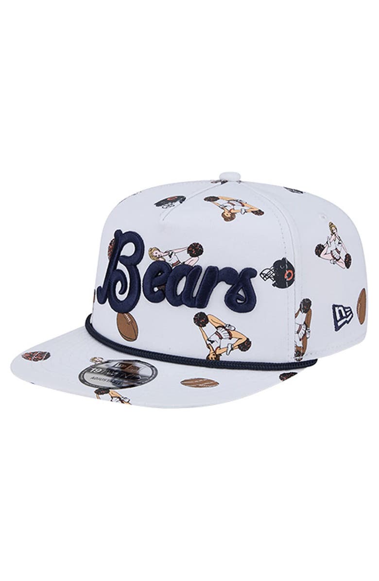 New Era Men
s New Era  White Chicago Bears Team Cheer 19TWENTY Snapback Hat, Main, color, White