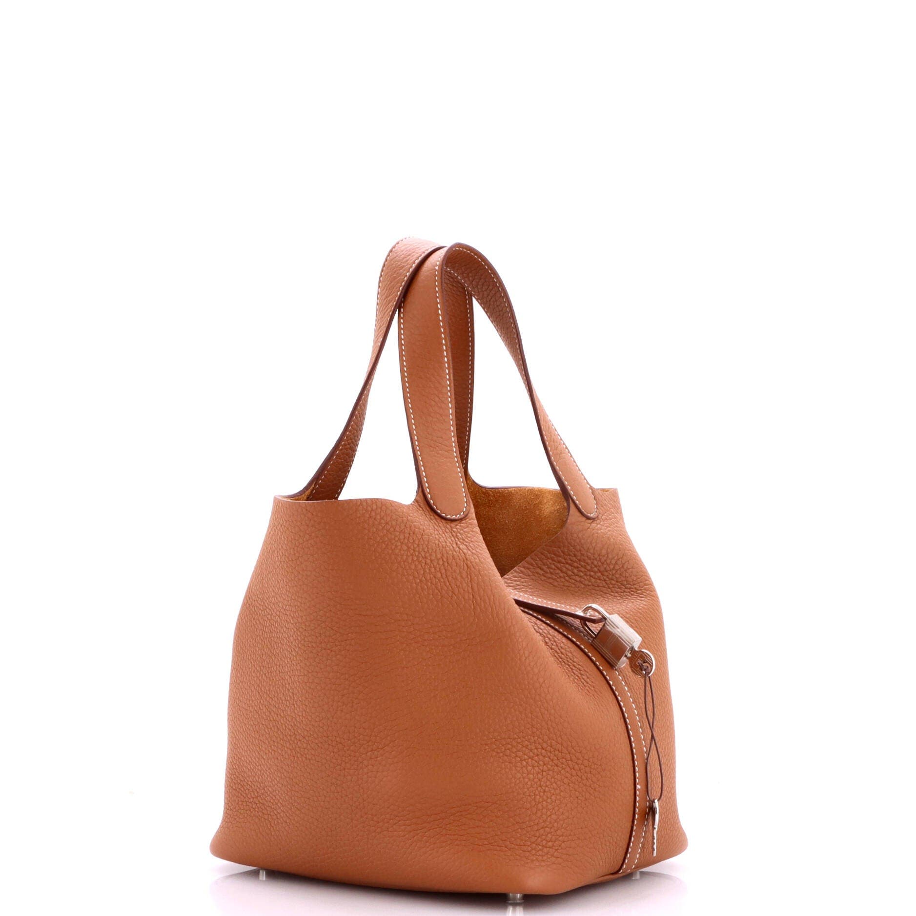 Picotin Lock Bag Clemence MM, Alternate, color, Metallic Gold