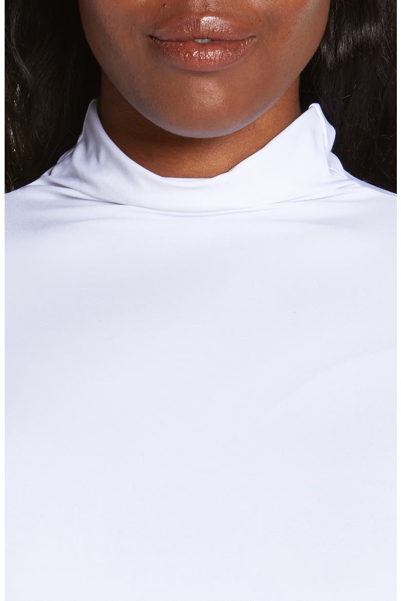 Funnel Neck Top, Alternate, color, WHITE