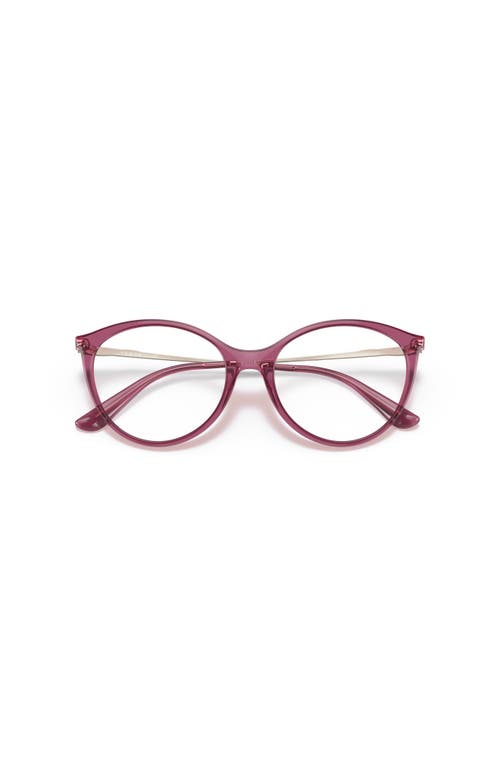 Vogue Eyewear 53mm Oval Optical Glasses In Purple
