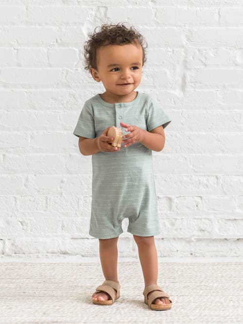 Colored Organics Organic Cotton Mason Romper In Green