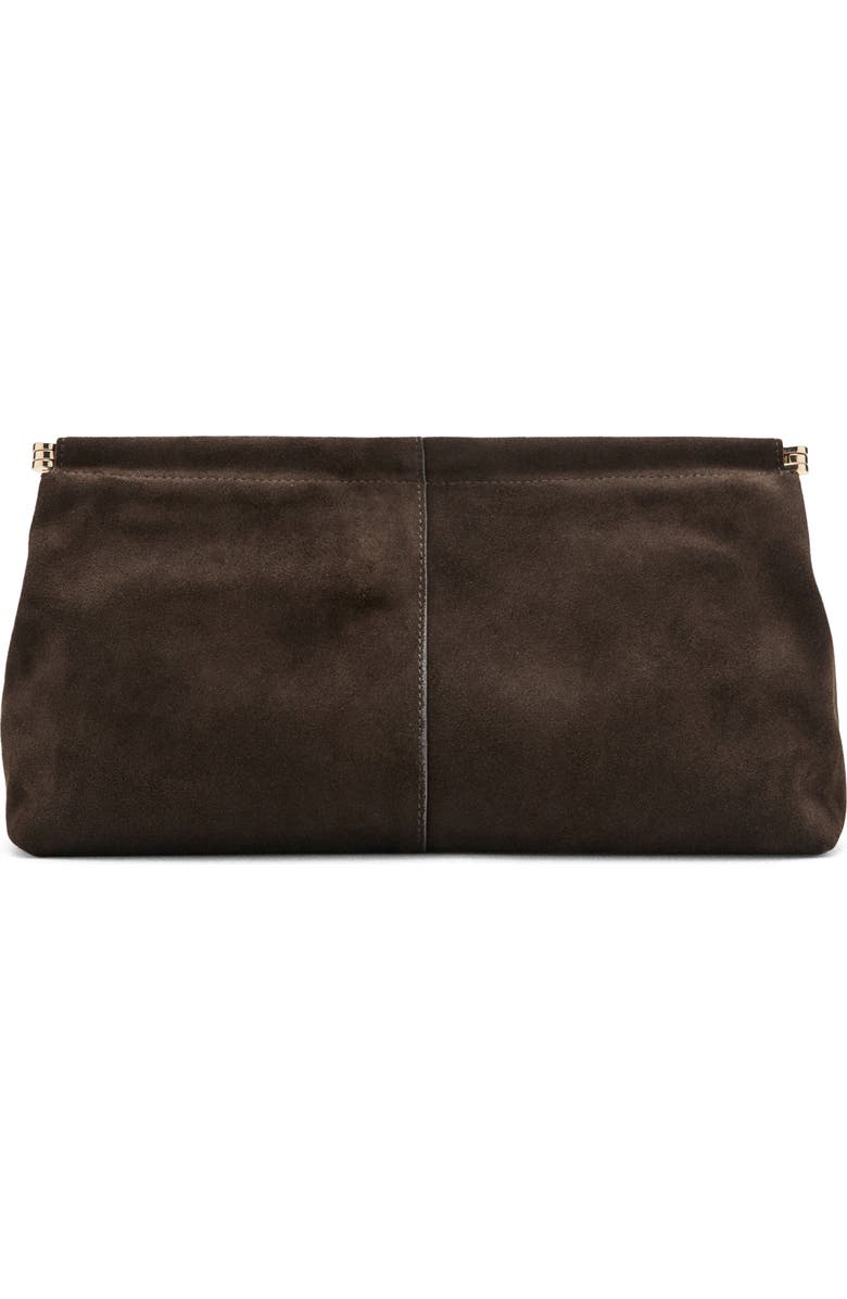 MANGO Suede Clutch, Main, color,
