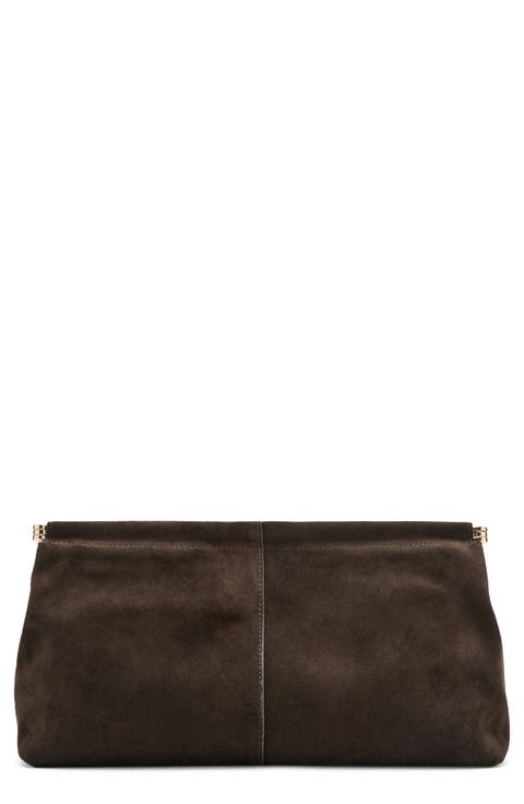 Suede Clutch