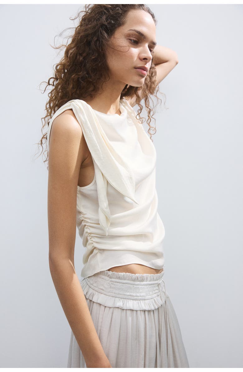 H&M Asymmetric Tie-detail Top, Alternate, color, 