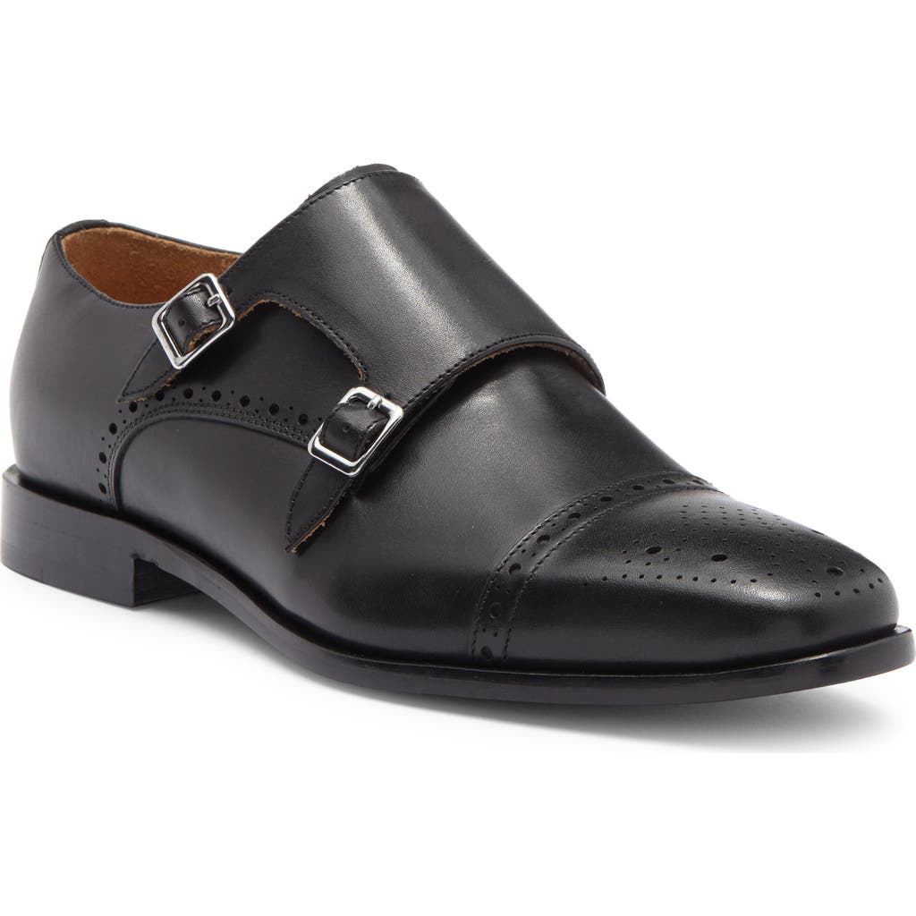 Curatore Cap Toe Double Monk Leather Loafer