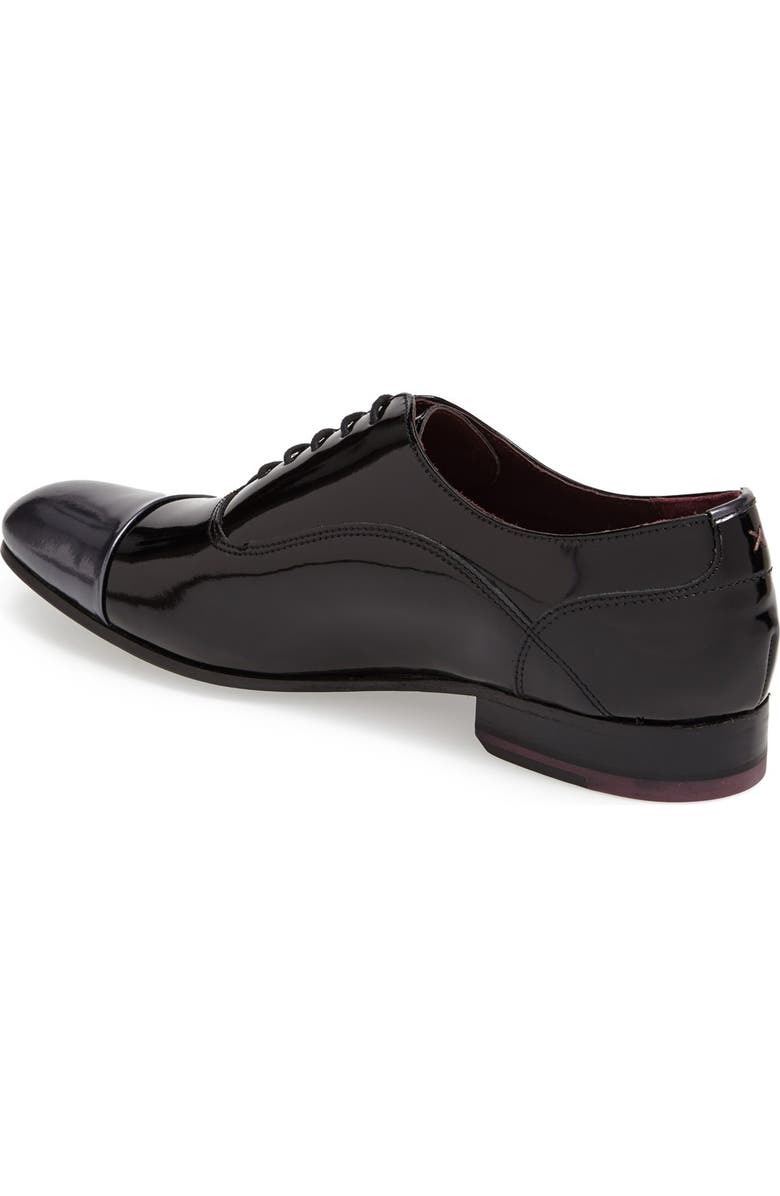 Ted Baker London 'Archeey' Patent Leather Oxford, Alternate, color,