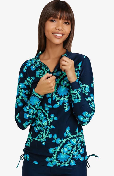 Half-Zip Nora Swim Top