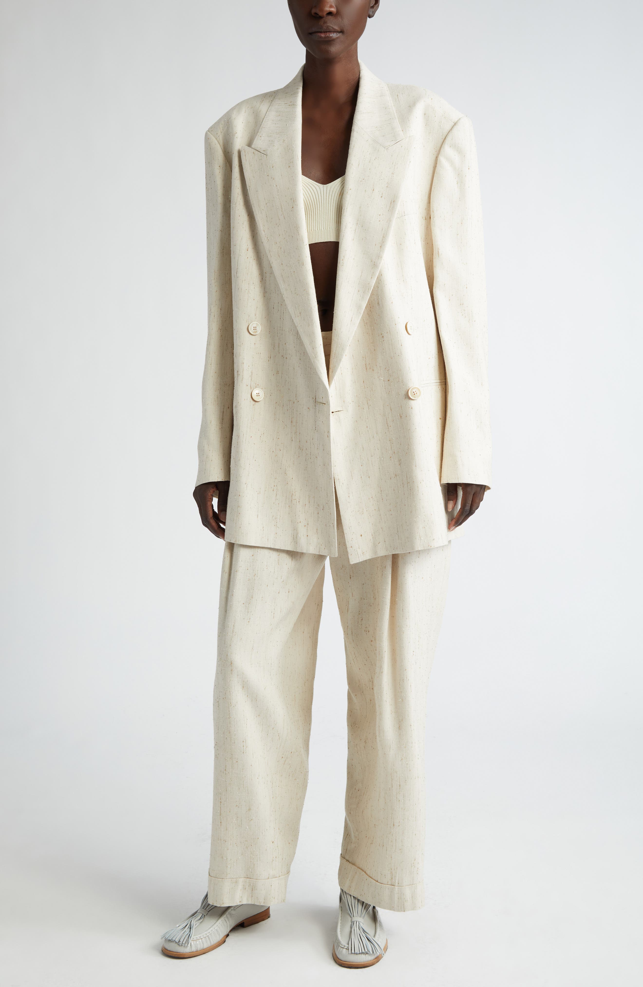 Loose Fit Double Breasted Blazer - image 2