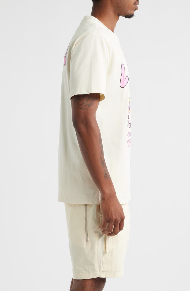 VIC GARCIA WORLD Love Together Again Graphic T-Shirt, Alternate, color, Cream