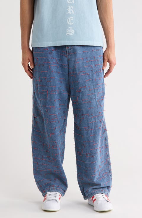 Strokes Denim Parachute Pants