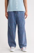 PLEASURES Strokes Denim Parachute Pants