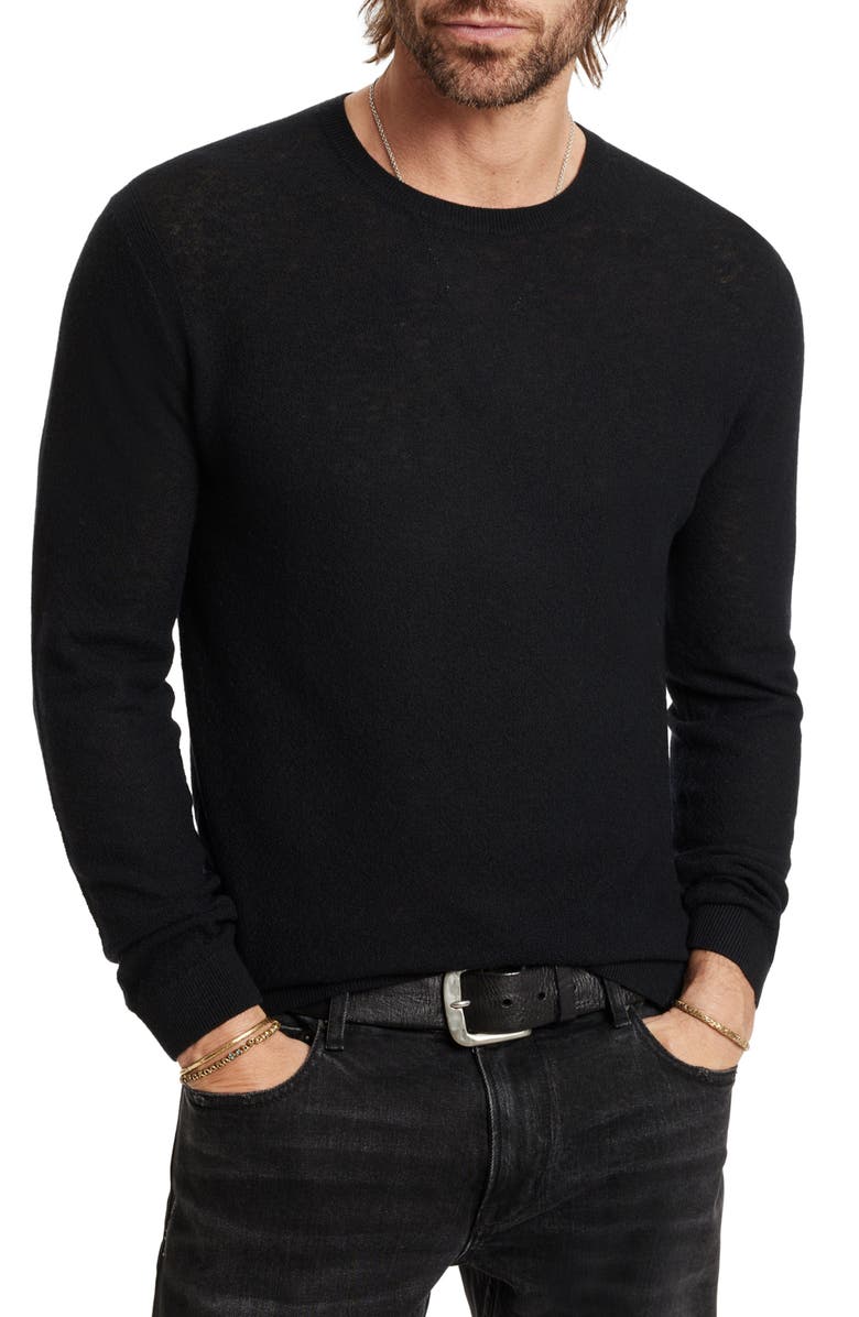 John Varvatos Alessio Cashmere & Cotton Sweater, Main, color, 