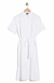Eileen Fisher Classic Collar Organic Linen Dress