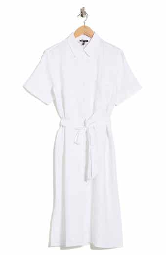 Eileen Fisher Classic Collar Organic Linen Dress