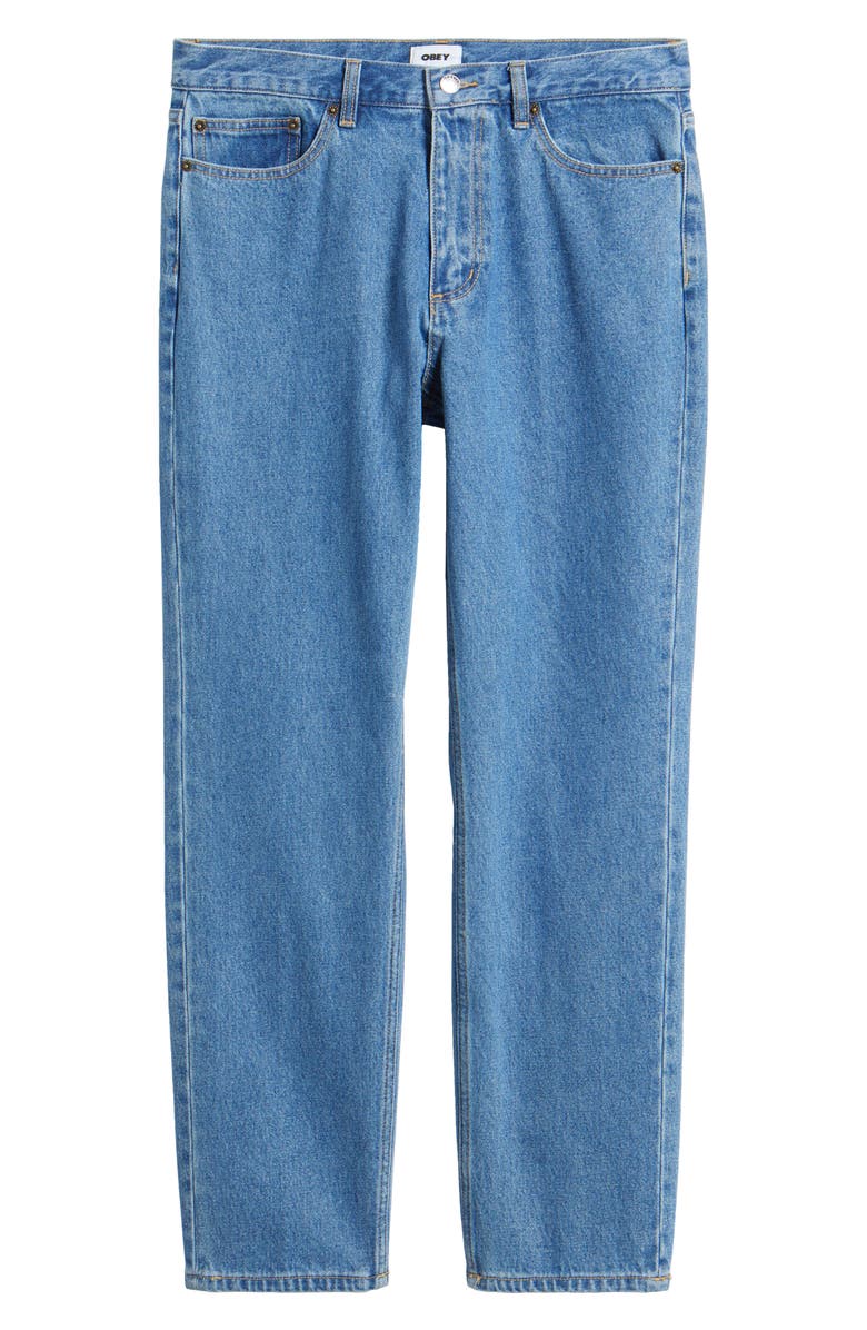 Obey Bender Relaxed Jeans, Alternate, color, Light Indigo
