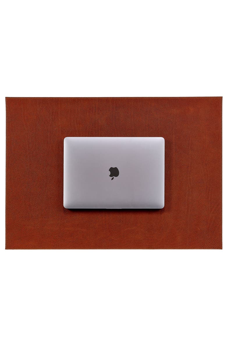 Graphic Image Leather Desk Blotter, Main, color, Cognac