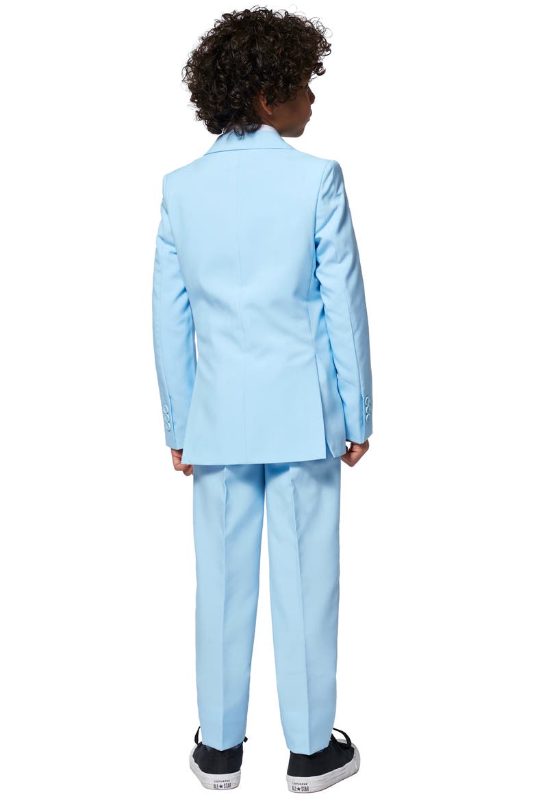 Kids' Cool Blue Two-Piece Suit with Tie, Alternate, color, BLUE