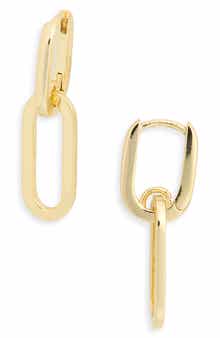 NORDSTROM RACK Paper Clip Chain Drop Earrings