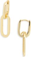NORDSTROM RACK Paper Clip Chain Drop Earrings