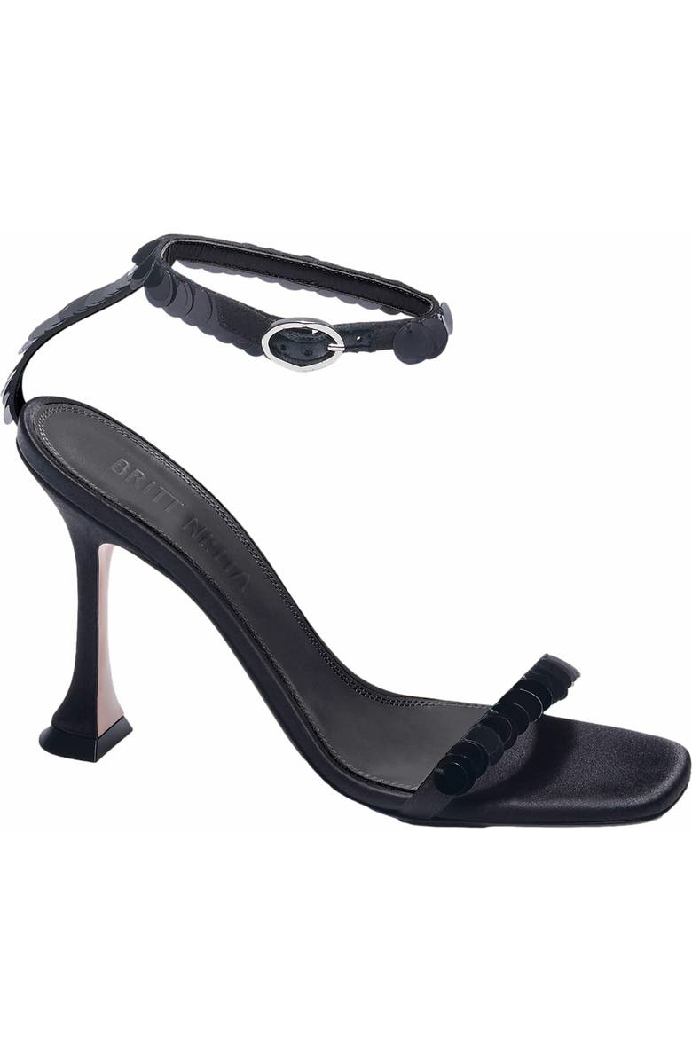 Britt Netta Dazzle Sandal, Main, color, Black