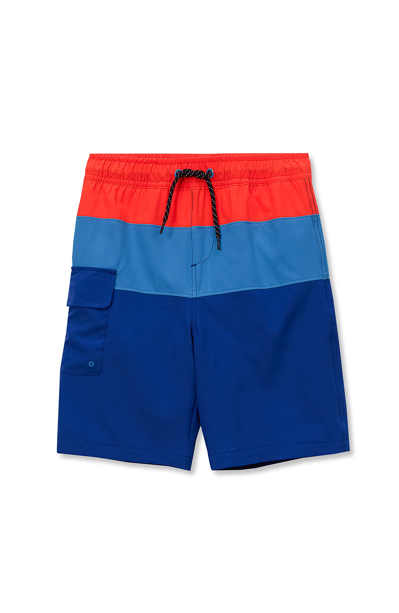 Blue/Orange Pop Colorblock