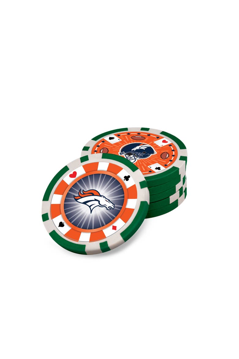 Denver Broncos 300 Piece Poker Set, Alternate, color, Multicolor