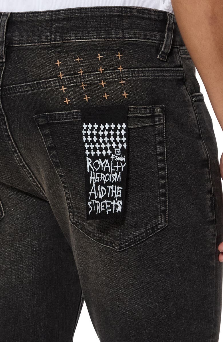 Ksubi Van Winkle Kingdom Repair Skinny Jeans, Alternate, color,