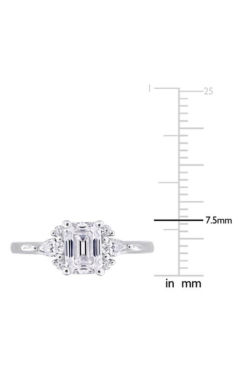 Delmar Emerald Cut Lab-created Moissanite Ring
