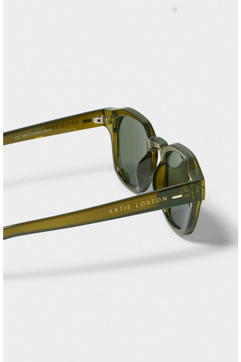 Milos Sunglasses, Alternate, color, Olive Transparent Green
