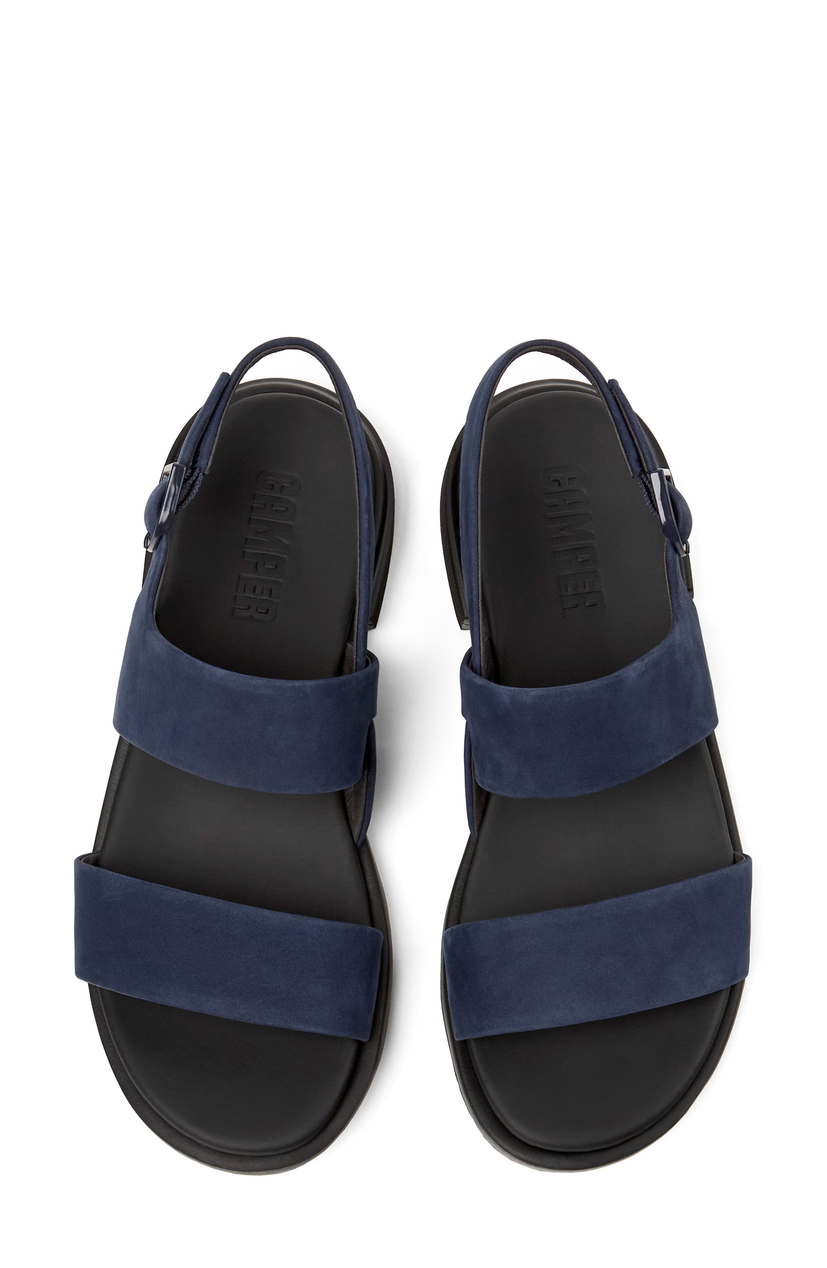 Camper Edy Slingback Sandal, Alternate, color, Navy