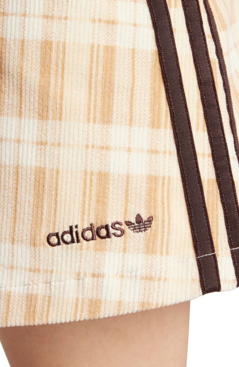 adidas Originals Tartan Corduroy A-Line Skirt, Alternate, color, 