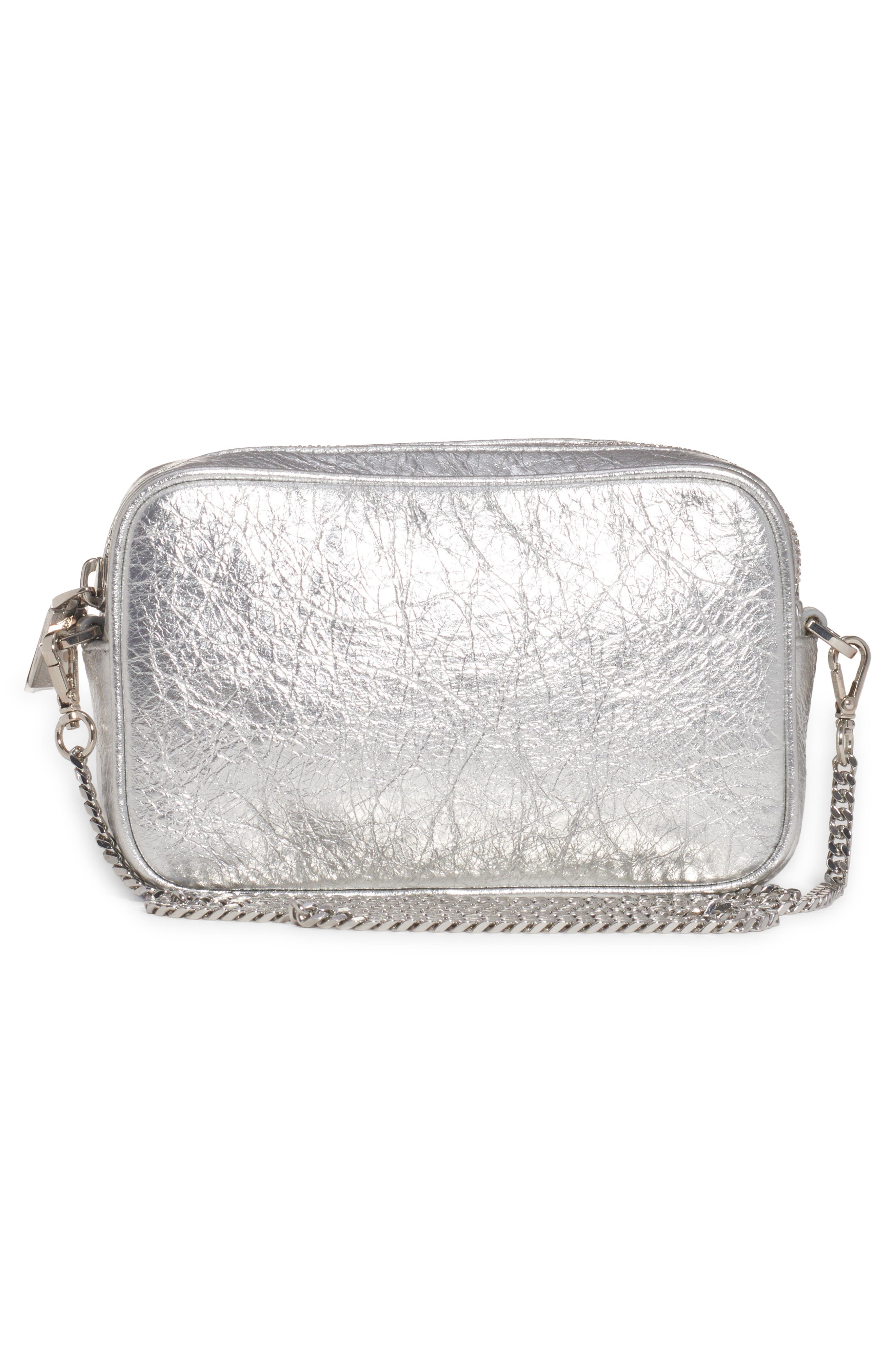 Golden Goose Mini Star Leather Crossbody Camera Bag, Alternate, color, 