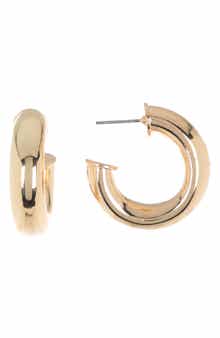 NORDSTROM RACK 25mm Tube Hoop Earrings