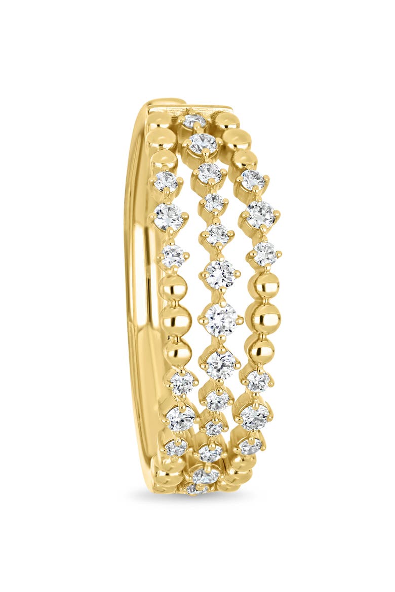 18K Mykonos Diamond Hoop Earrings, 15mm (Online Trunk Show), Alternate, color, 18K YELLOW GOLD/ DIAMOND