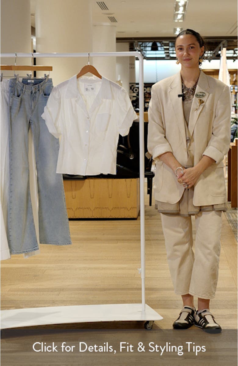 Sheer Cotton Button-Up Shirt, sales video thumbnail