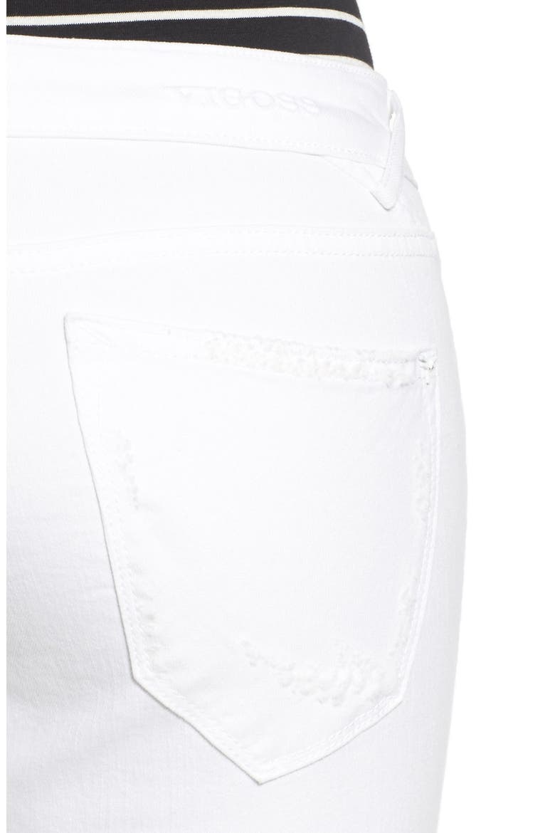 'Tomboy 'Thompson' Destroyed Skinny Jeans, Alternate, color, WHITE