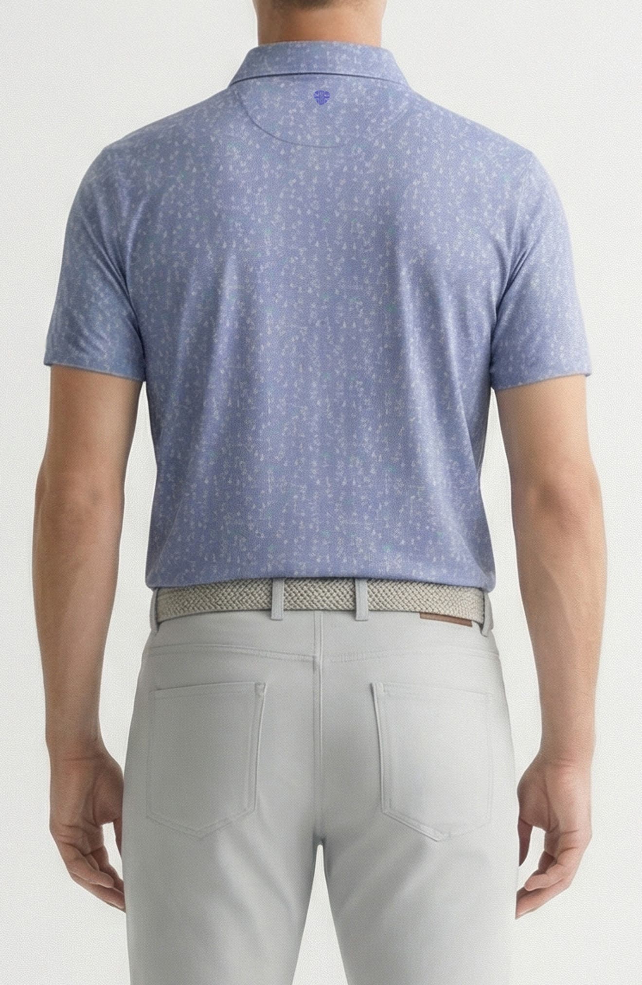 Desert Island Print Stretch Jersey Golf Polo - image 2