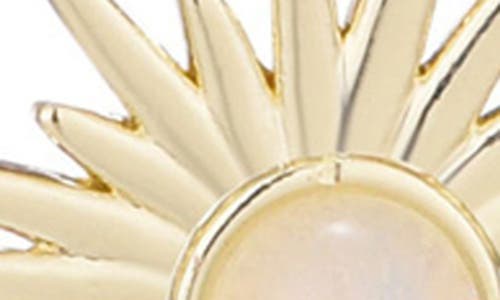 Adornia 14k Gold Plated Opal Sunrise Earrings In Gold
